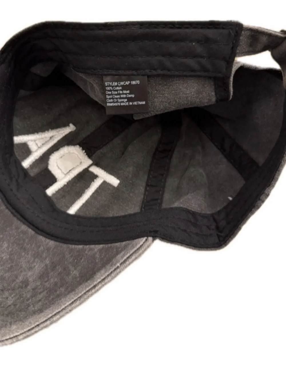 UNISEX TPA DISTRESSED EMBROIDERED DENIM ADJUSTABLE BALL CAP NWOT
